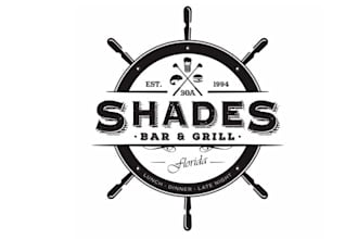 design eye catching branding logo for shades bar and grill