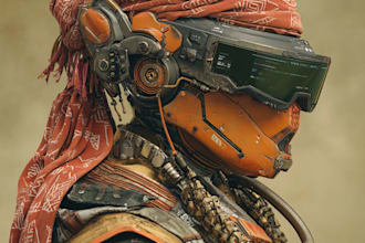 do cyberpunk futuristic city art
