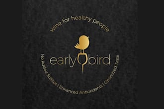 create stunning healthy wine company logo