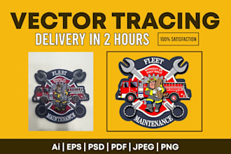 do anything on adobe illustrator, logo, redraw image, vector art, illustration