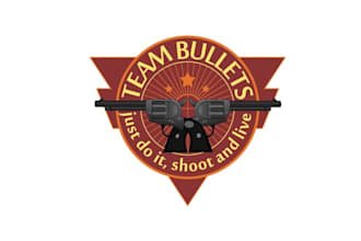 design memorable team bullets shot logo