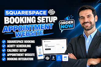 set up acuity scheduling calendly appointment booking system on squarespace site