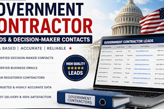 provide verified government contractor leads and decision maker contacts