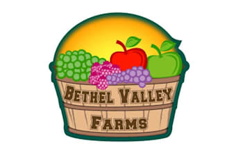 design organic natural colorful logo for bethel valley farms