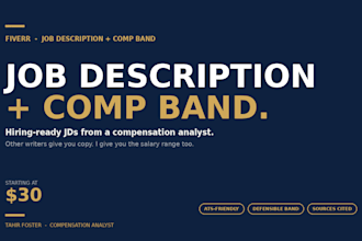 write your job description
