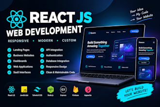 build a responsive react website or web application