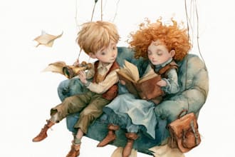 children story book illustration children story book