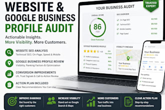 audit your website and google buisness profile for more customers