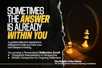 write a personalized reflection letter for clarity and self discovery
