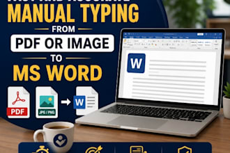 do PDF to word or image to word manual typing accurately