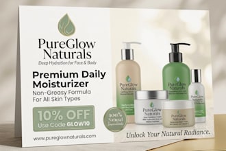 design a premium business flyer or product showcase