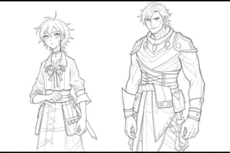 sketch any person, character or animal