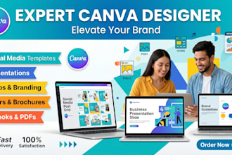 be your expert canva graphic designer professional templates