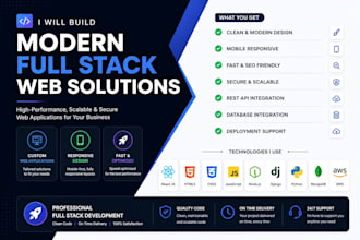 develop a full stack web application