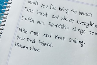 write anything my beautiful handwriting