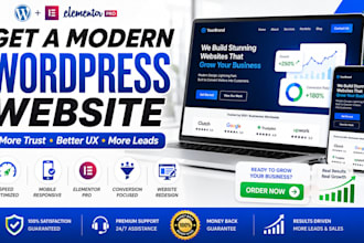 redesign wordpress website elementor website revamp website redesign