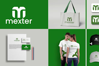 design premium branding kit and brand identity logo design