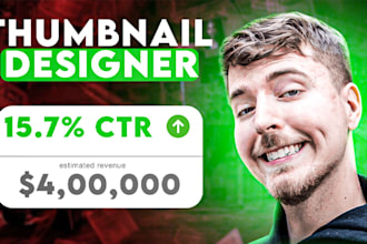 make click worthy thumbnail design viral thumbnail designer