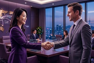 act as your korean business communication partner