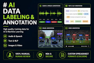 do expert data labeling, audio annotation, and data annotation for ai