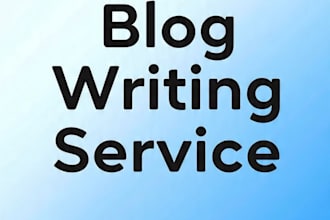 write SEO blog posts and amazon product descriptions