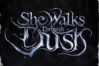 design a modern progressive metal or djent logo