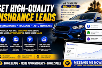 generate life insurance, iul, car insurance medicare leads