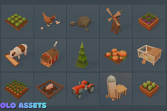 do a 3d low poly assets