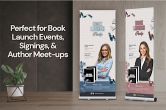 create a custom roll up banner for authors