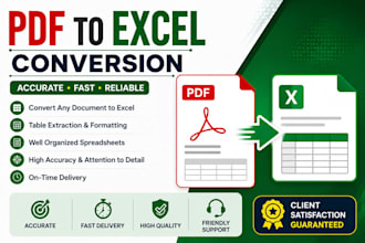 convert PDF to excel
