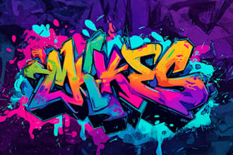 create custom urban graffiti logo designs
