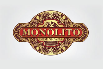 do premium cigar label, cigar band, cigar box and cigar logo design