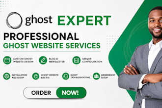 do ghost cms website, setup ghost blog, ghost newsletter, customize ghost theme