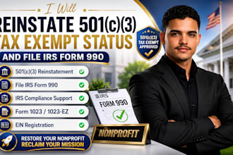 reinstate 501c3 tax exempt status and file form 990 irs
