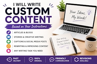 write high quality content for your needs