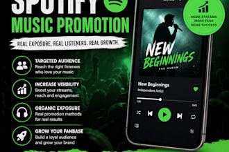 do organic spotify music promotion and music marketing