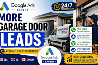 setup and manage google ads for garage door repair companies