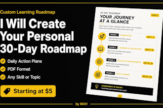 create a custom learning roadmap or study planner for beginners