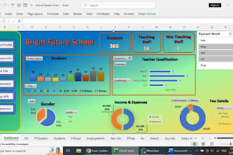 create a custom excel vba management system with dashboard