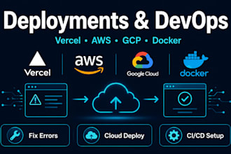fix your deployment issues and deploy your app to vercel AWS or gcp