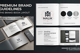 design modern brand guidelines and visual identity