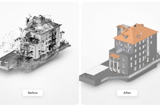 convert point cloud to revit bim model, matterport scan to bim