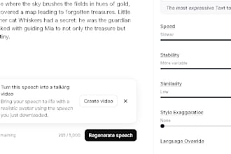 do voice over for text