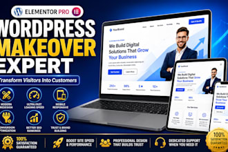redesign wordpress website elementor pro website makeover expert