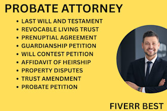 be your probate lawyer for prenups, trusts, inheritance, and property disputes