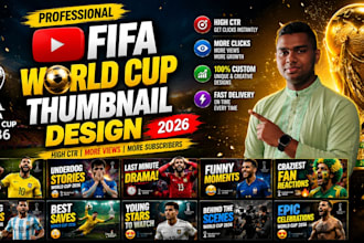 design viral FIFA world cup 2026 youtube thumbnail
