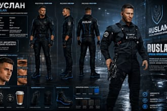 create hyper realistic 3d game characters for gaming and animation