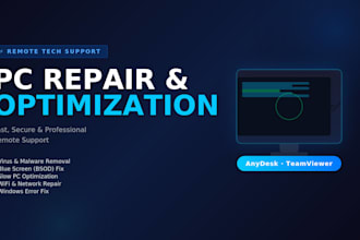 fix your slow windows PC and remove viruses remotely