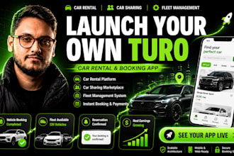 car rental app vehicle booking app turo clone car sharing app fleet rental app