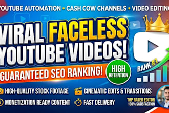 create viral faceless videos for youtube automation channel